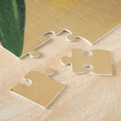 Ein rosa Lily Acrylic Malergold Hintergrund Puzzle (Seite)