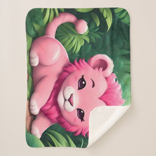 Ein rosa Löwengürtel im Dschungel Sherpadecke (Vorderseite)