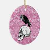 Ein rosa oder schwarz rosa oder rosa und schäumige keramik ornament (Rechts)