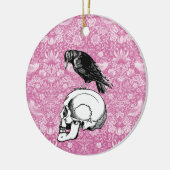 Ein rosa oder schwarz rosa oder rosa und schäumige keramik ornament (Links)