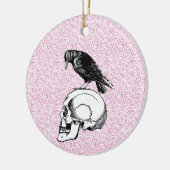 Ein rosa oder schwarz rosa oder rosa und schäumige keramik ornament (Links)