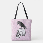 Ein rosa oder schwarz rosa oder rosa und schäumige tasche (Rückseite)