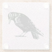 Ein rosa oder schwarz rosa rotes oder rotes Hallow Glasuntersetzer (Rückseite)