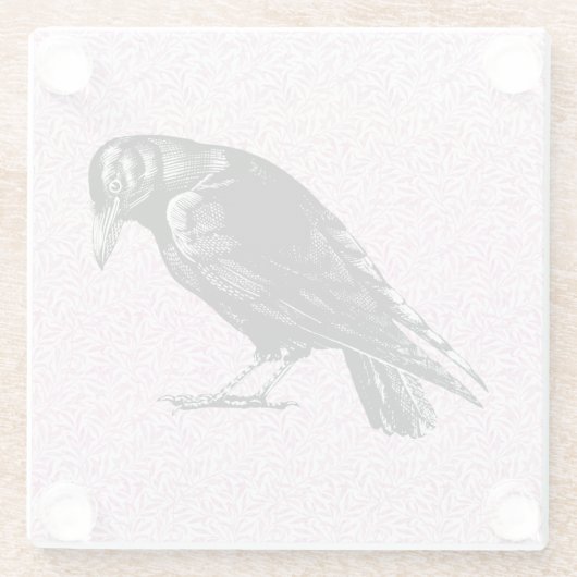 Ein rosa oder schwarz rosa rotes oder rotes Hallow Glasuntersetzer (Rückseite)