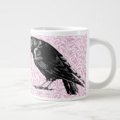 Ein rosa oder schwarz rosa rotes oder rotes Hallow Jumbo-Tasse (Rechts)