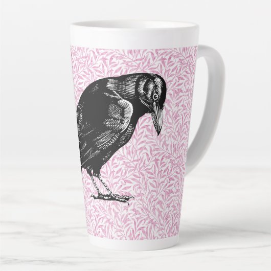 Ein rosa oder schwarz rosa rotes oder rotes Hallow Milchtasse (Rechte Ecke)