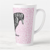 Ein rosa oder schwarz rosa rotes oder rotes Hallow Milchtasse (Rechts)