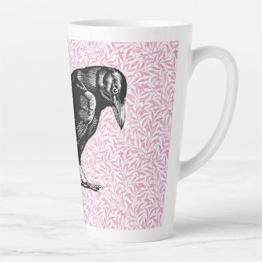 Ein rosa oder schwarz rosa rotes oder rotes Hallow Milchtasse (Rechts)