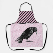 Ein rosa oder schwarz rosa rotes oder rotes Hallow Schürze (Vorderseite)