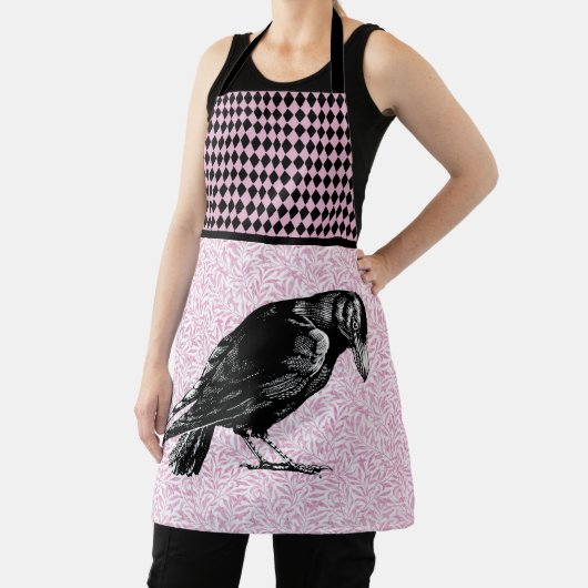 Ein rosa oder schwarz rosa rotes oder rotes Hallow Schürze (InSitu)