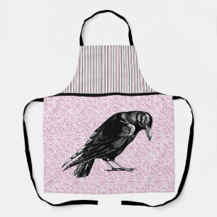 Ein rosa oder schwarz rosa rotes oder rotes Hallow Schürze