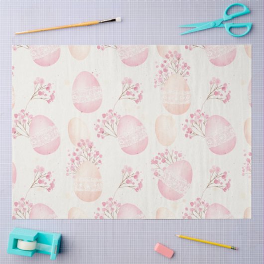 Ein rosa Ostern-Serien-Design #10 Seidenpapier (Basteln)