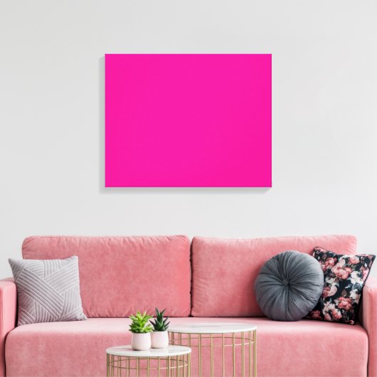 Ein rosa Quadrat mit weißem Rand, das einen Schwan Leinwanddruck (Insitu (Wohnzimmer))