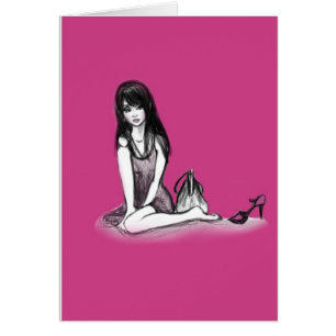 Ein rosa Schuh