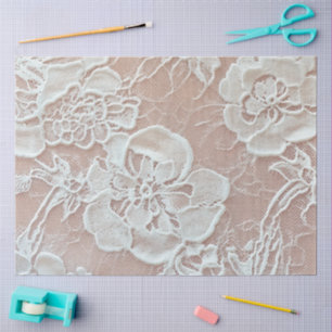 Ein rosa Spitzen-Serien-Design #11 Seidenpapier