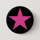 Ein rosa Stern des Feminismus Button (Vorderseite)