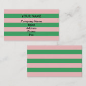 Ein rosa und grüner Streifen | Jede Größe/Form | Visitenkarte (Vorne/Hinten)