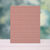 ein rosa und weißer Hintergrund mit einem Muster Acrylschild (Neutral)