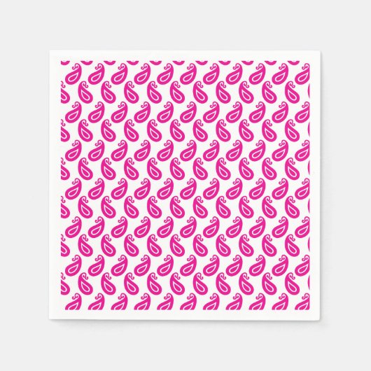 ein rosa und weißer Hintergrund mit einem Muster Serviette (Vorderseite)