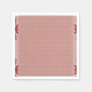 ein rosa und weißer Hintergrund mit einem Muster Serviette