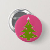 Ein rosa Weihnachten Button (Vorne & Hinten)