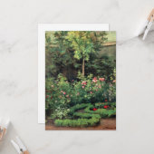 Ein Rose-Garten, Kunstwerke von Camille Pissarro, Karte (Vorderseite/Rückseite Beispiel)
