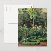 Ein Rose-Garten, Kunstwerke von Camille Pissarro, Postkarte (Vorne/Hinten)