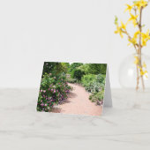 Ein Rose-Gartenweg Karte (Gelbe Blume)