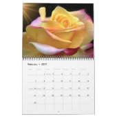 Ein Rose gefüllter Kalender (Feb 2027)