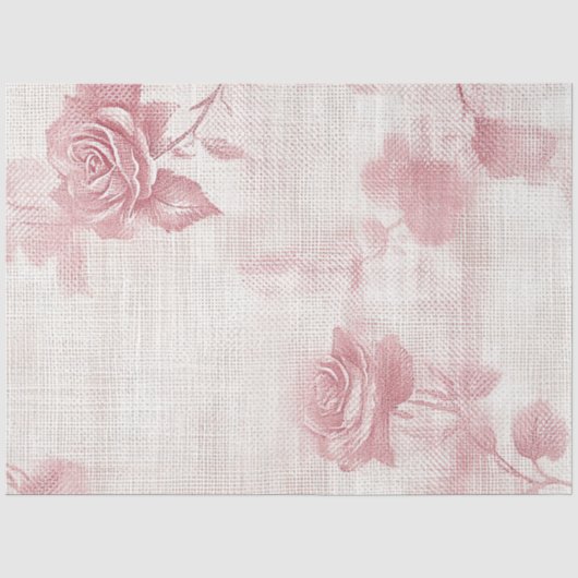 Ein Rose und Spitze Serie Design #7 Seidenpapier (Vorderseite)
