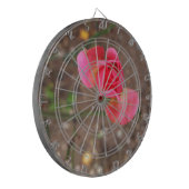 Ein Rosebud im November Dartscheibe (Vorderseite Links)