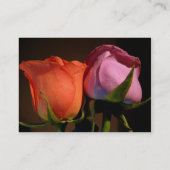 Ein Rosen-Paar Visitenkarte (Rückseite)