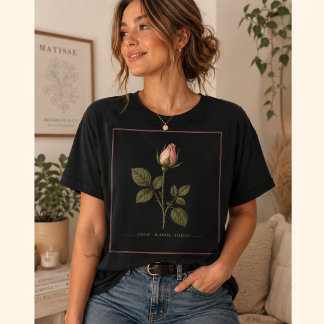 Ein Rosen-T-Shirt mit zeitlosem Namen T-Shirt