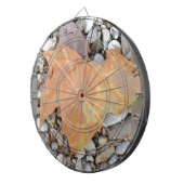 ein rostiges Kies-Blatt Dartscheibe (Vorderseite rechts)