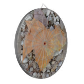 ein rostiges Kies-Blatt Dartscheibe (Vorderseite Links)