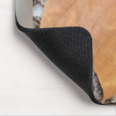 ein rostiges Kies-Blatt Mousepad (Ecke)