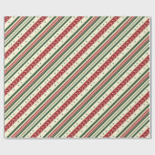 Ein rot-grüner Weihnachtsgeschmack Geschenkpapier (Flach)