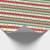 Ein rot-grüner Weihnachtsgeschmack Geschenkpapier (Ecke)