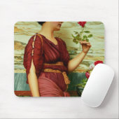 Ein Rot, Rote Rose Mousepad (Mit Mouse)