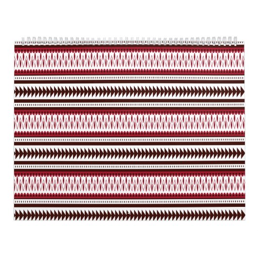 ein rot-weiß gestreiftes Muster Kalender (Titelbild)