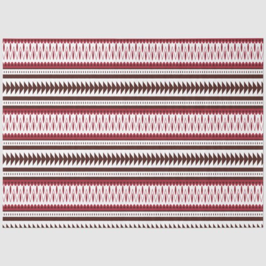 ein rot-weiß gestreiftes Muster Seidenpapier (Vorderseite)