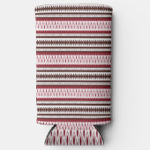 ein rot-weiß gestreiftes Muster Selters Dosenkühler (Vorderseite)