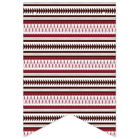 ein rot-weiß gestreiftes Muster Wimpelkette (Erste Fahne)