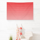 ein rot-weißer Hintergrund mit kleinen Quadraten Banner (InSitu)