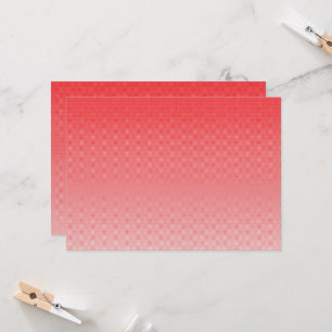 ein rot-weißer Hintergrund mit kleinen Quadraten Einladung