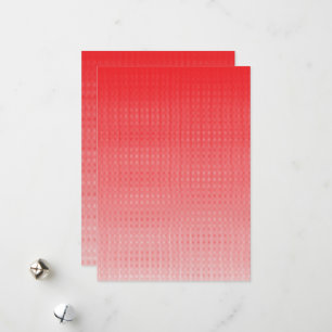 ein rot-weißer Hintergrund mit kleinen Quadraten Feiertagskarte