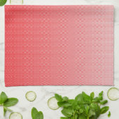 ein rot-weißer Hintergrund mit kleinen Quadraten Geschirrtuch (Gefaltet)