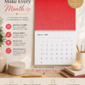 ein rot-weißer Hintergrund mit kleinen Quadraten Kalender