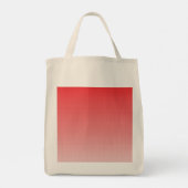 ein rot-weißer Hintergrund mit kleinen Quadraten Tragetasche (Rückseite)