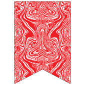 ein rot-weißes Bild eines Musters auf einem weißen Wimpelkette (Zweite Fahne)